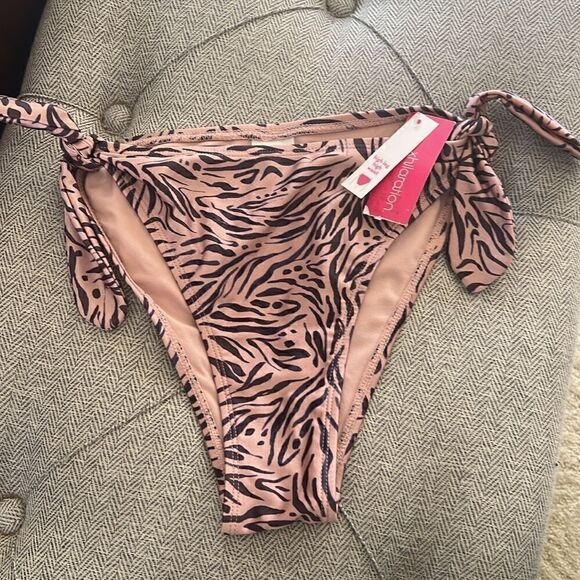 NWT Xhilaration Women's High-Leg High-Waist Side-Tie Bikini Bottom XS - Picture 5 of 9